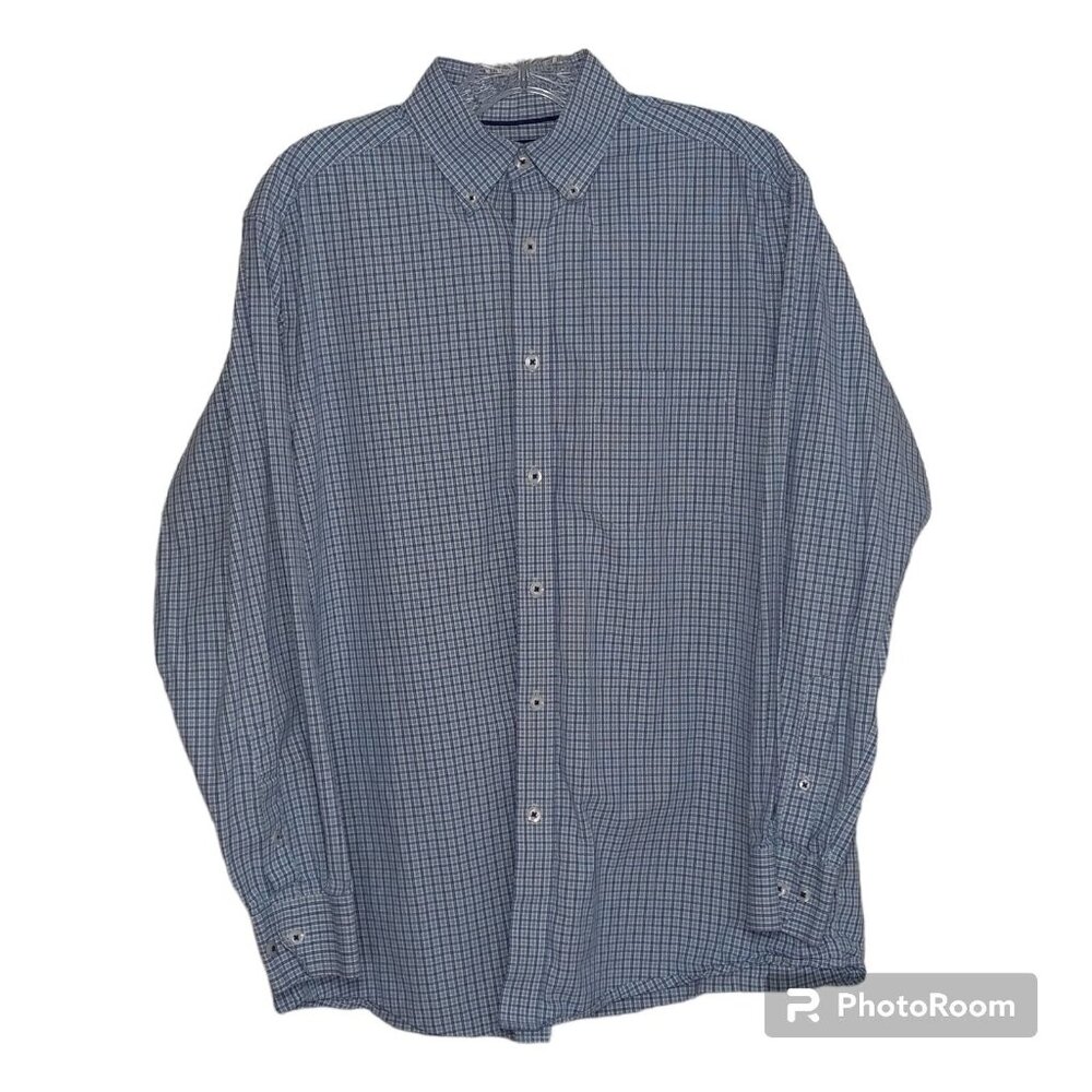 RoundTree & Yorke Shirt Men's M Trademark Business Casual Office Dadcore
